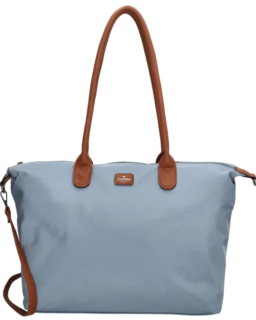Charm London blauwe Buckingham Schoudertas 15,6 inch (34.5x19.4 cm)