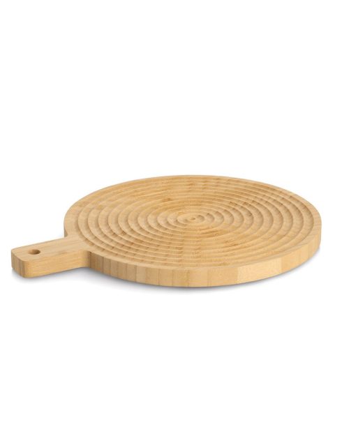 Bllits Snij-/serveerplank met handvat "Stripes", bamboe FSC100%