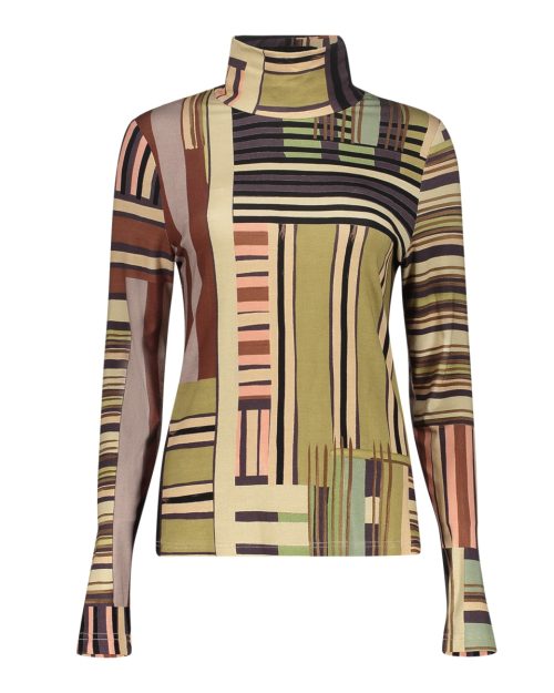 Geisha Top 62675-20 retro print