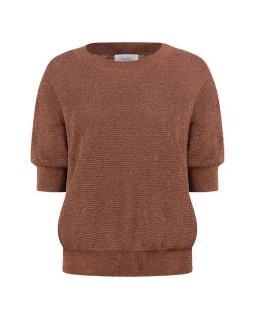 Nukus Top Kinty Lurex Espresso NKF01068