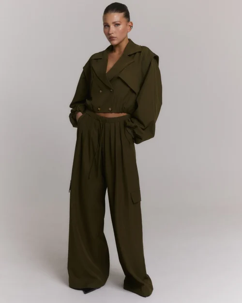 Refined Department Mila cargo pants army