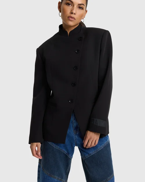 Alix The Label Militaire blazer black