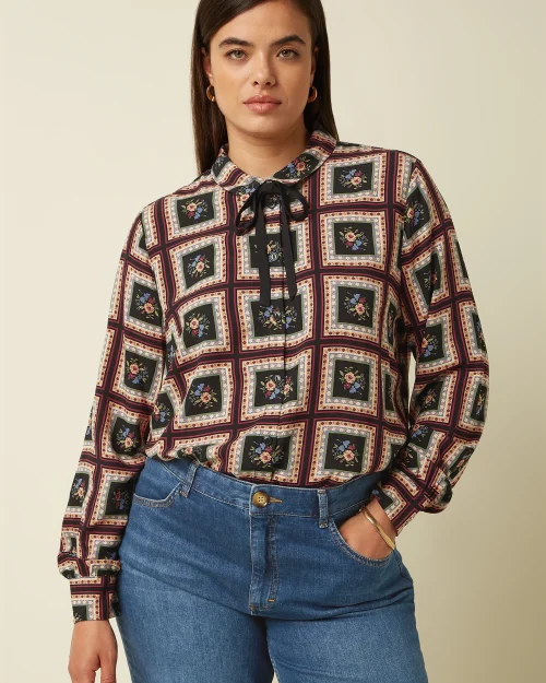 King Louie Maisie blouse melrose black