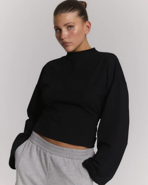 Refined Department Feather longsleeve black