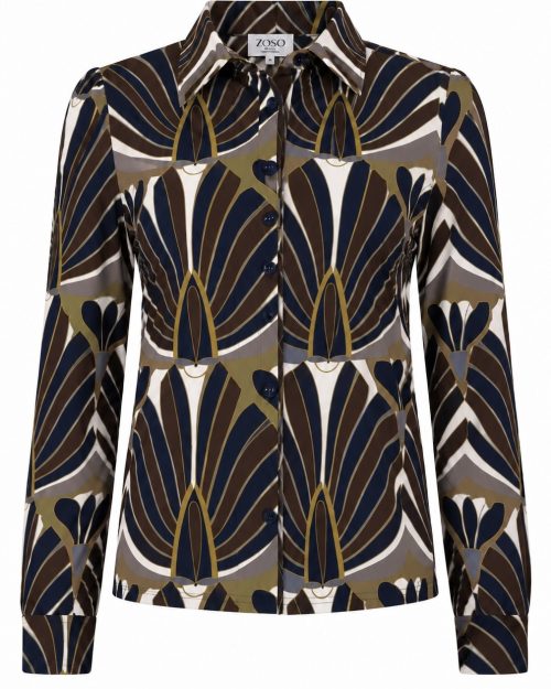 ZOSO blouse Iris navy-mos
