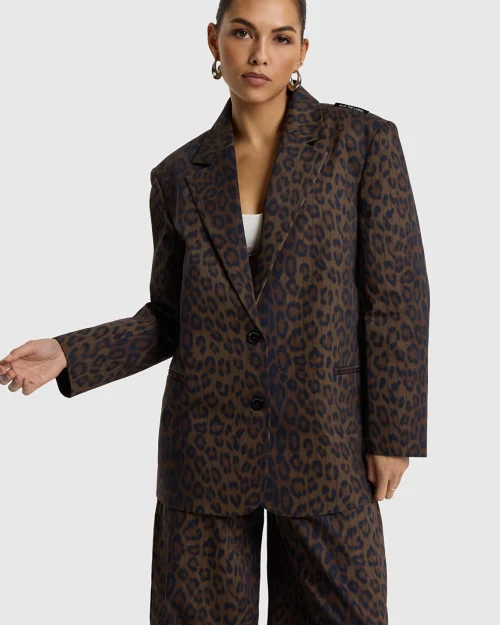 Alix The Label Animal blazer