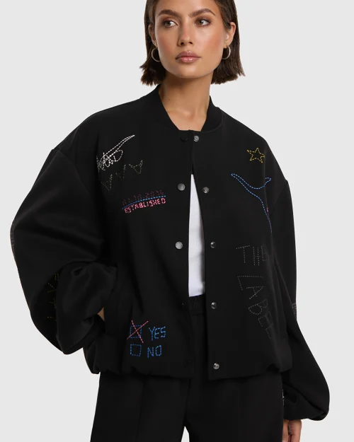 Alix The Label Artwork bomber black