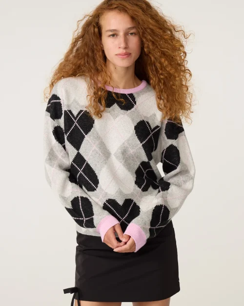 Fabienne Chapot Jamie pullover grey/black