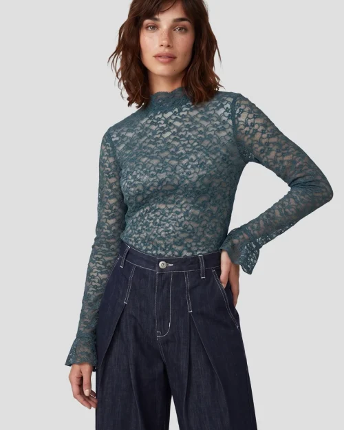 Fluresk Leena top azure green