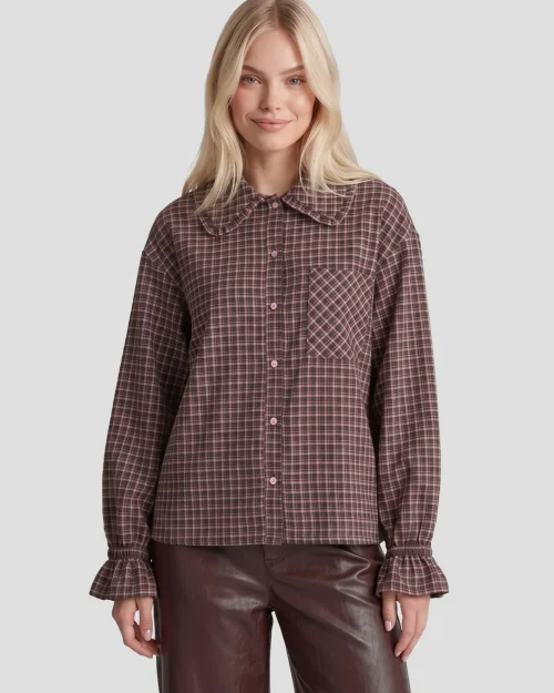 Fluresk Nura blouse mocha brown