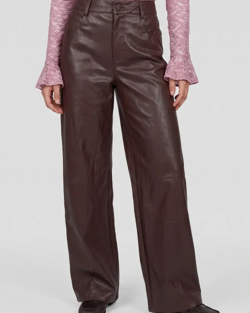 Fluresk Roza broek dusky maroon