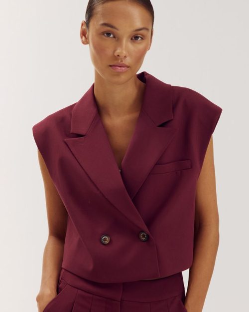 Harper & Yve Esmee gilet bordeaux