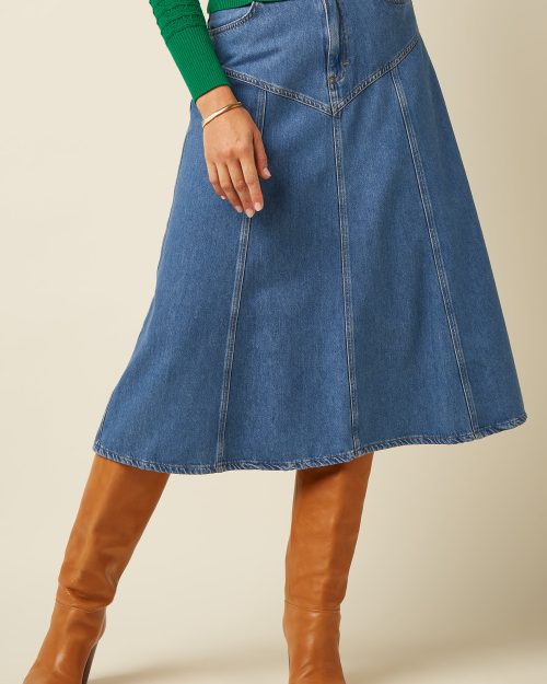 King Louie Dolly skirt stone denim