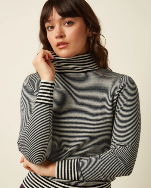 King Louie Rollneck top sere black