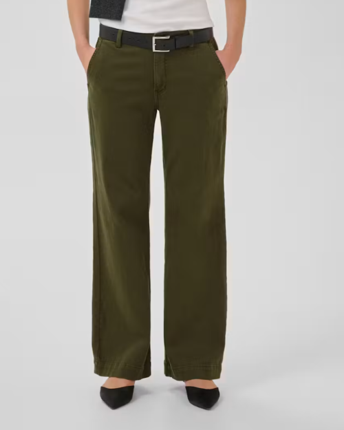 My Essential Wardrobe Lara pants olive green