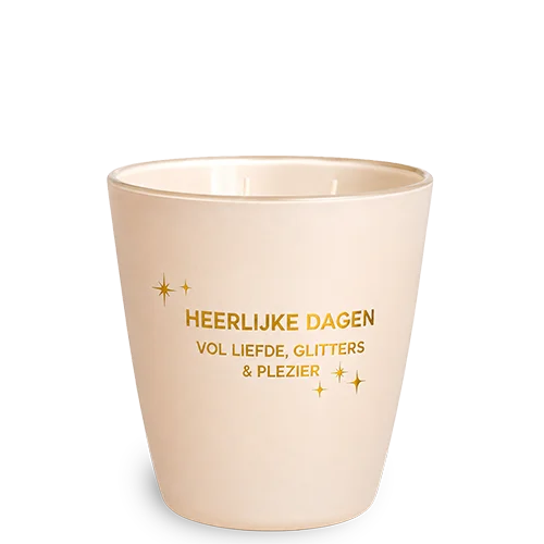 My Flame LED VAAS KAARS - HEERLIJKE DAGEN VOL LIEFDE, GLITTERS & PLEZIER