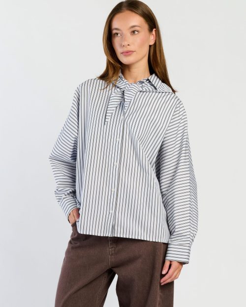 Spooq the label Mara blouse blue stripe