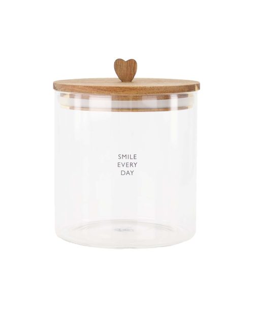 Zusss storage jar smile every day S