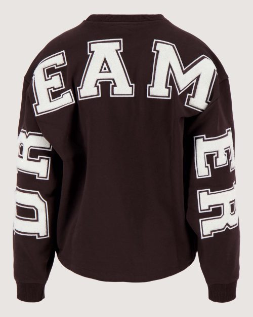 Zusss sweater with text choco