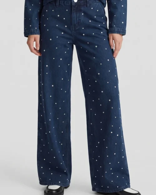 Fluresk Iva broek denim mid blue
