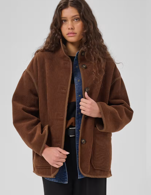 My Essential Wardrobe Funa omkeerbare jas brown