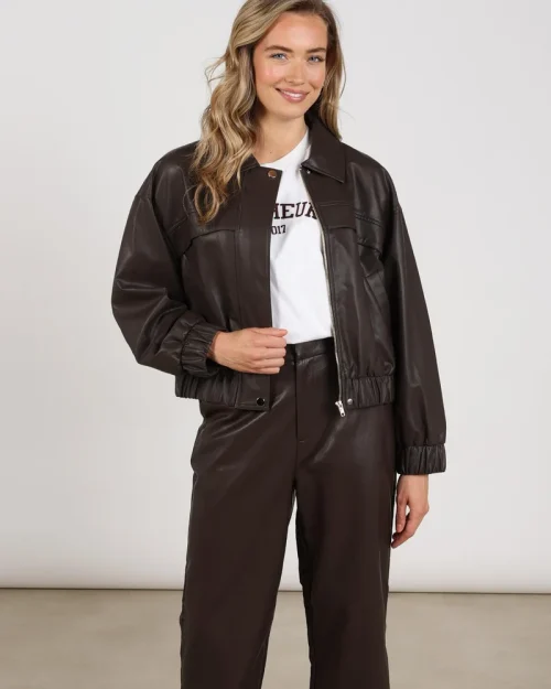 Nukus Delila jacket chocolate