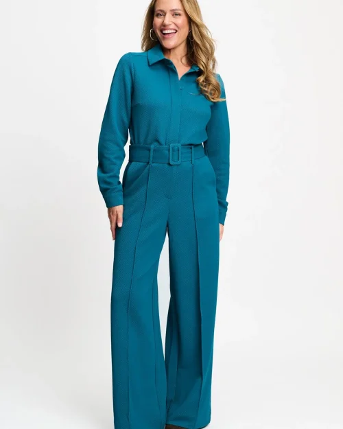 Pom Amsterdam Jumpsuit Megan teal green