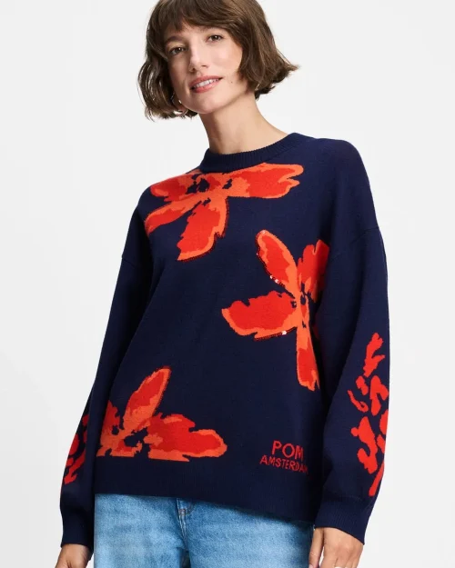 Pom Amsterdam Alicia trui bloom rouge