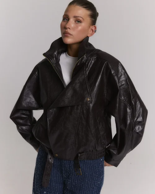 Refined Department Lee jacket choc brown