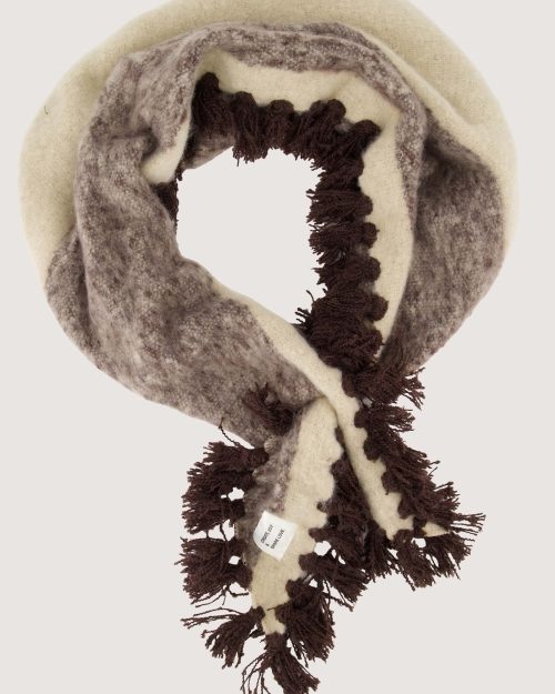 ZUSSS striped triangle scarf